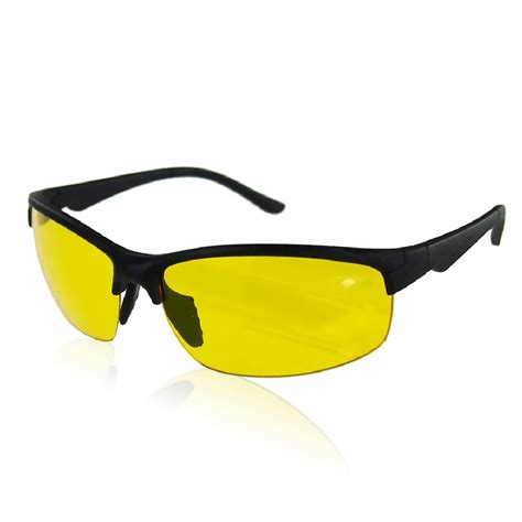 High Definition Night Vision Glasses Driving Sunglasses Yellow Lens ...