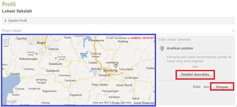 Panduan Mengisi Lokasi Sekolah | Situs Bantuan
