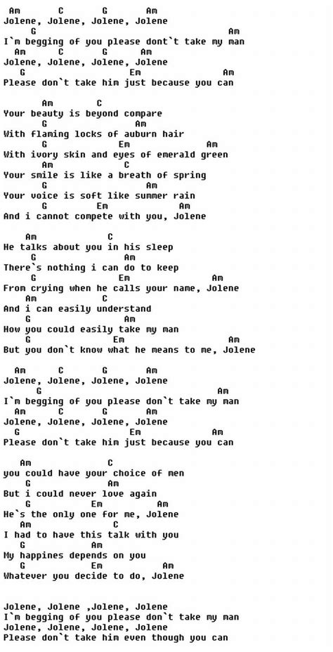 Dolly Parton Songs Lyrics And Chords - D Rene Reyes