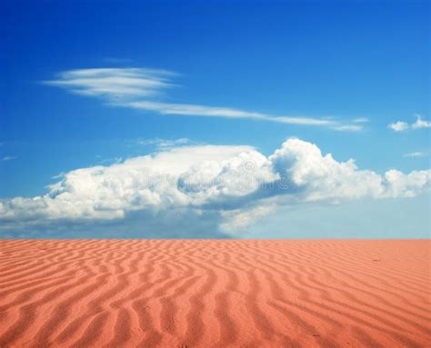 Red sand desert stock photo. Image of dune, cloudscape - 11660950