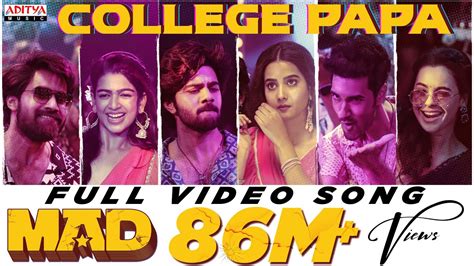 College Papa song lyrics in telugu&english-mad movie