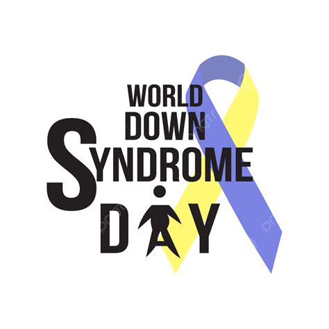 Down Syndrome Ribbon Vector Art PNG, Blue World Down Syndrome Day ...