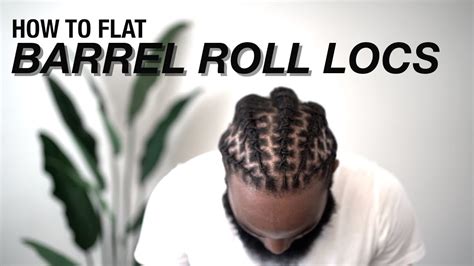 How To Flat Barrel Twist Locs - YouTube