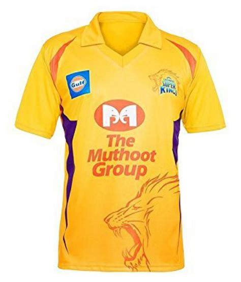 CSK IPL JERSEY Yellow Polyester Jersey - Buy CSK IPL JERSEY Yellow ...