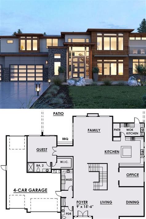 2 Story Modern House Plans - House Plans