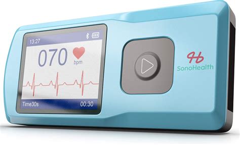 SonoHealth Portable EKG Heart Rate Monitor | Wireless Handheld Home ECG ...