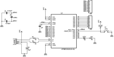 Microcontroller Power Supply Circuit Diagram