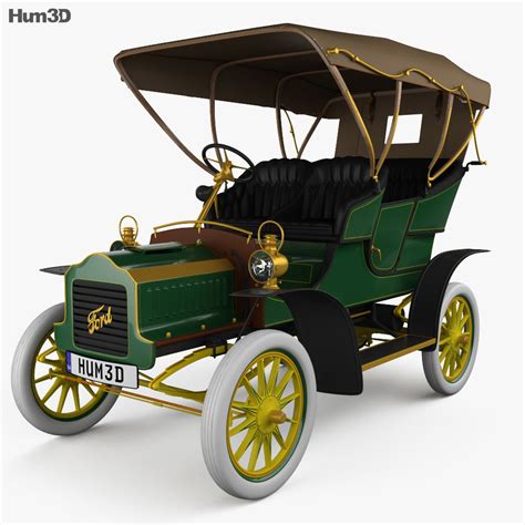 Ford Model F Touring 1905 3D model - Vehicles on Hum3D