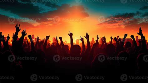 concert crowd cheering 27101987 Stock Photo at Vecteezy