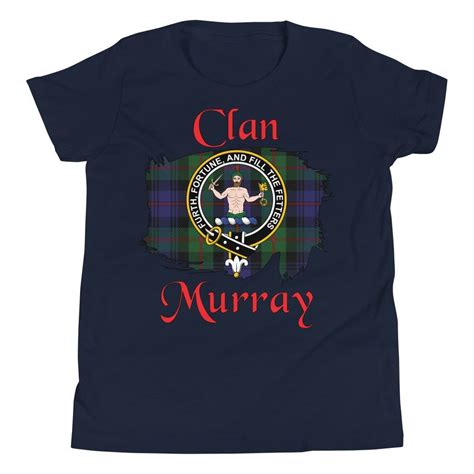 Clan Murray Tartan Youth Short Sleeve T-Shirt