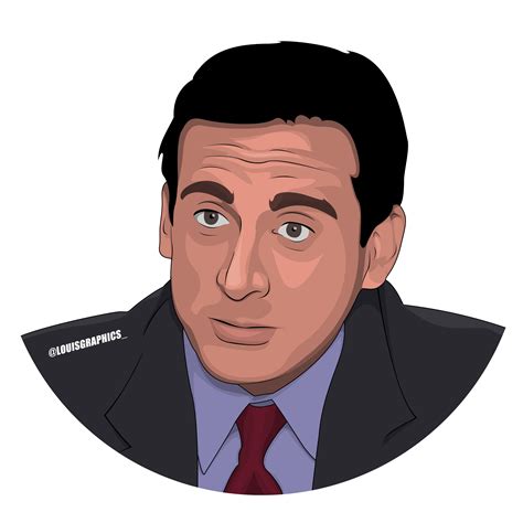 Michael Scott illustration! : r/DunderMifflin