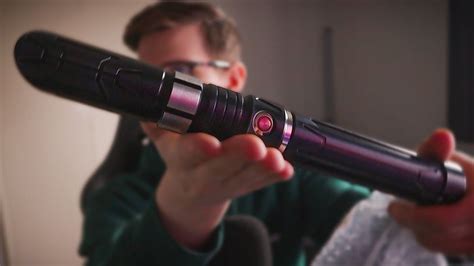 Baselit Lightsaber Review (CRIMSON DAWN) - YouTube