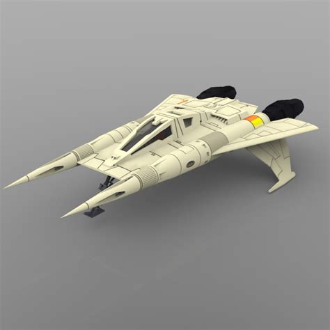 Buck Rogers Starfighter free 3D Model OBJ MTL | CGTrader.com