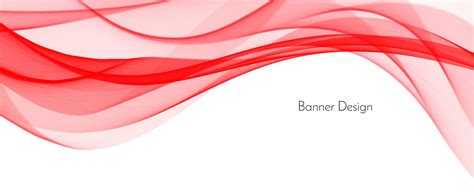 Abstract red modern decorative stylish wave banner background 2252903 ...