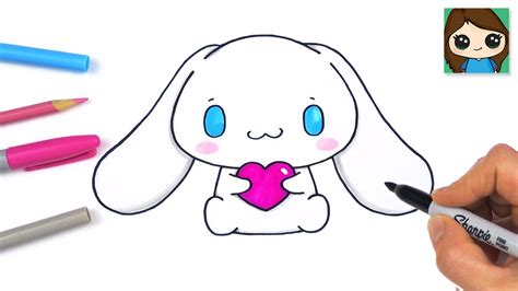 Easy Steps to Draw Cinnamoroll Love Holding a Heart