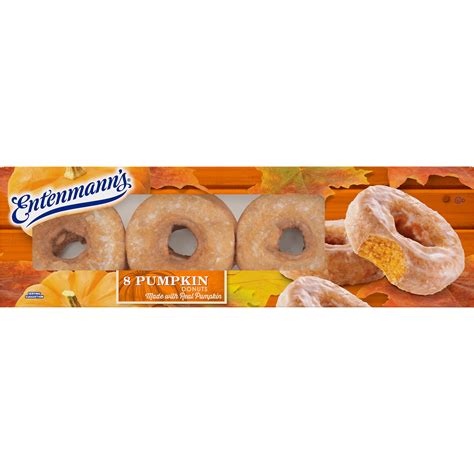 Entenmann's Pumpkin Donuts, 8 count, 16 oz - Walmart.com