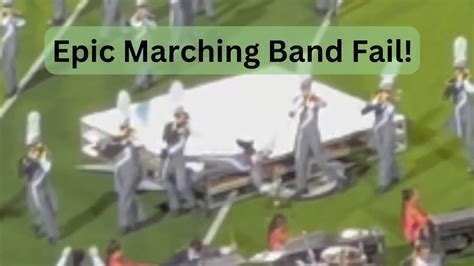 Marching Band Epic Fail and Recovery - YouTube