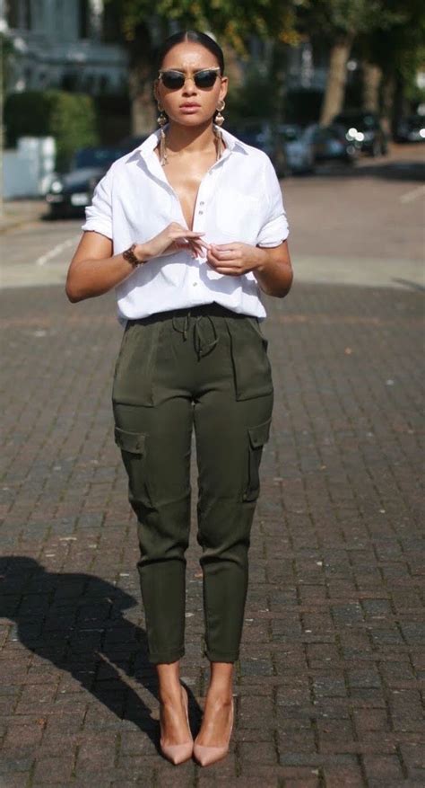 olive green pants outfit ideas - Esurient Chronicle Photo Gallery