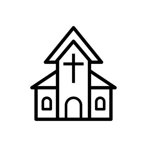 church icon vector template 17066308 Vector Art at Vecteezy