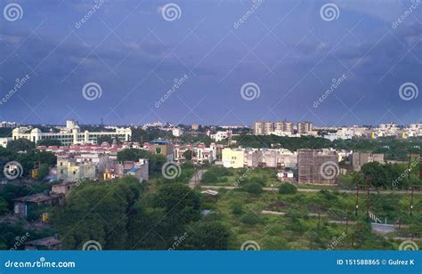 City Scape or City Skyline of Indore City. Stock Image - Image of china ...