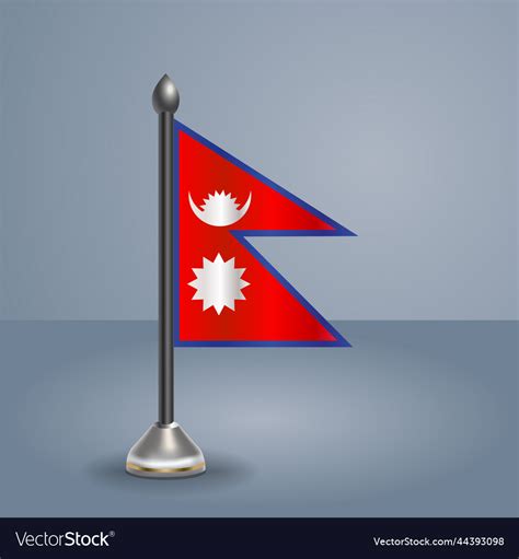 State table flag of nepal Royalty Free Vector Image