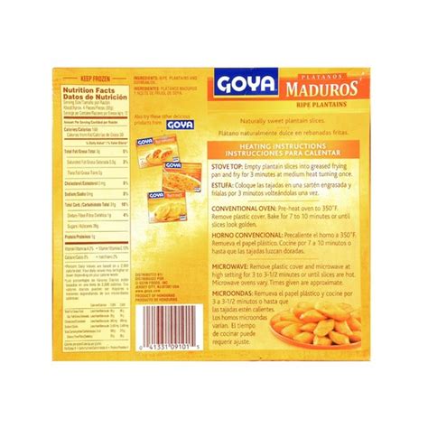 Goya Maduros, Ripe Plantains, Frozen (40 oz) Delivery or Pickup Near Me ...