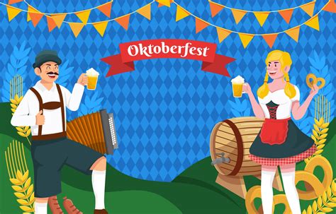 People Celebrating Oktoberfest background 3306246 Vector Art at Vecteezy