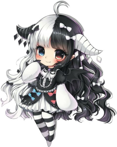 Kawaii Anime Chibi Demon Girl