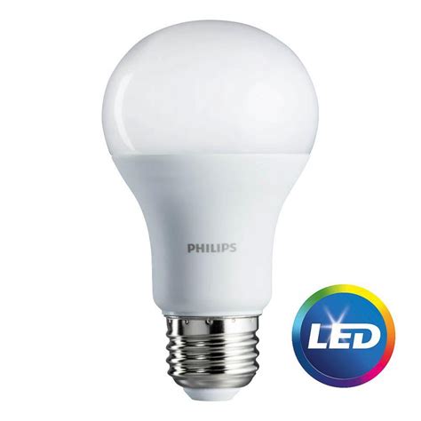 Philips LED 9.5W (75 Watt Equivalent) Daylight Standard A19 Light Bulb ...