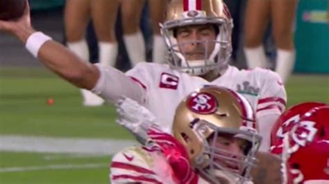 2020 Super Bowl: Jimmy Garoppolo threw interception with eyes closed