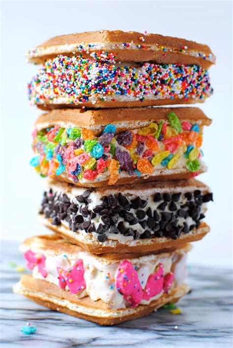 5 Waffle Ice Cream Sandwich Recipes | Let's Eat Cake