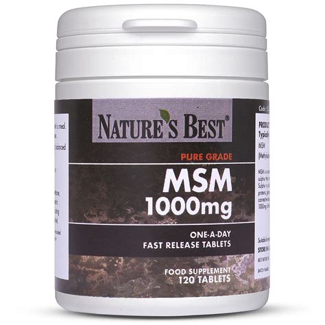 MSM Tablets | UK-Made, Organic Sulphur Supplement | Nature's Best