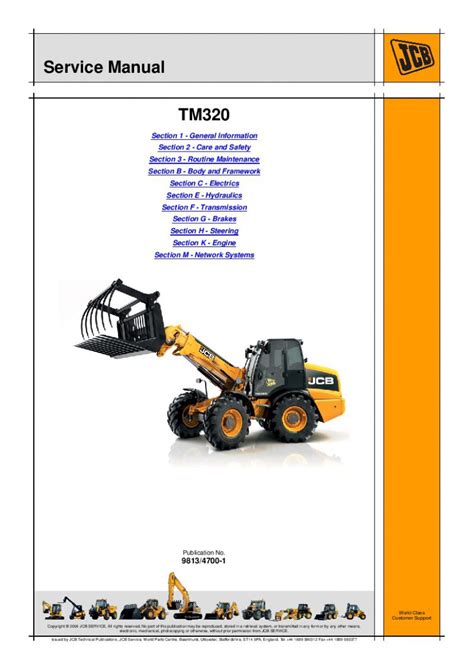 JCB TM320 Tier4F Loader Workshop Repair Service Manual PDF Download ...