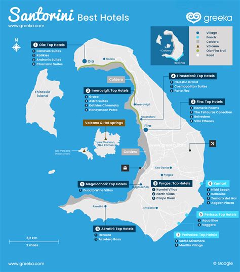 Where is Santorini? Map of Santorini, Greece | Greeka