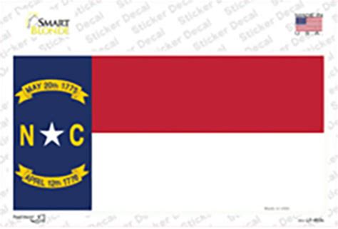 North Carolina Flag Sticker Decal