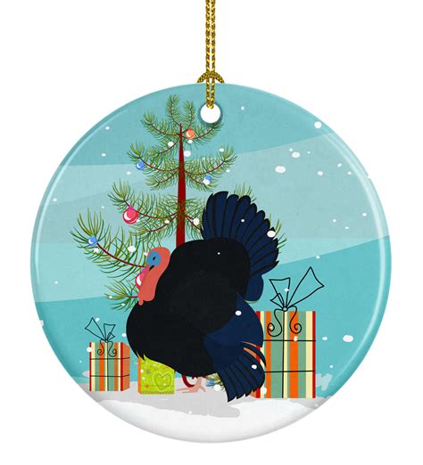 Norfolk Black Turkey Christmas Ceramic Ornament - Walmart.com