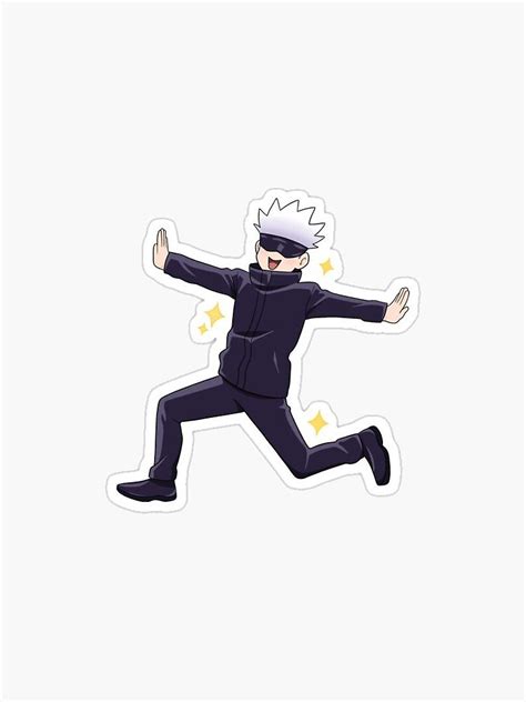 "Gojo Running Sticker" Sticker for Sale by JoshGuerra | Redbubble