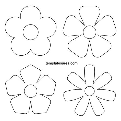 Flower Outline Template | Best Flower Site