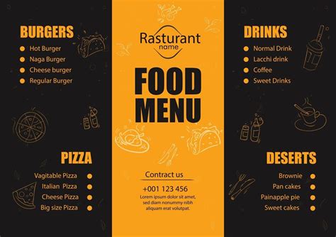 Restaurant menu vector design template 3146113 Vector Art at Vecteezy