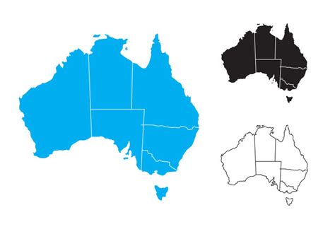 Free State Map of Australia - Download Free Vector Art, Stock ...