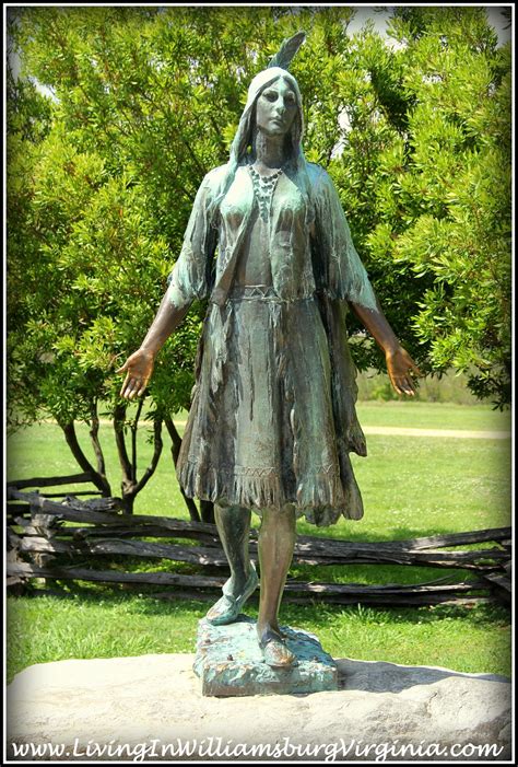 Living In Williamsburg, Virginia: Pocahontas At Jamestown Island, Virginia