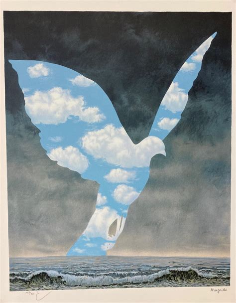 René Magritte - La Grande Famille- original Magritte lithograph ...