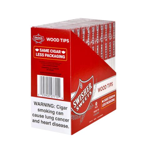 Swisher Sweets Wood Tip Cigarillos 10 Packs of 5 – Tobacco Stock