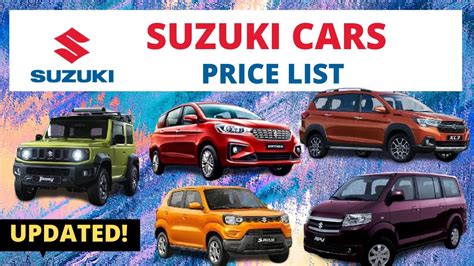 Suzuki Cars Price List in Philippines | Brand New and Second Hand ...