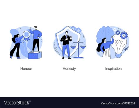 Moral principles abstract concept Royalty Free Vector Image