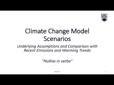 EESC Lecture 10 – Climate Model Scenarios - YouTube