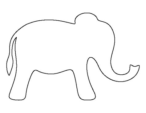 Free Elephant Outline Pictures - Clipartix