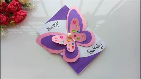 Beautiful Handmade Birthday card.Birthday card idea.