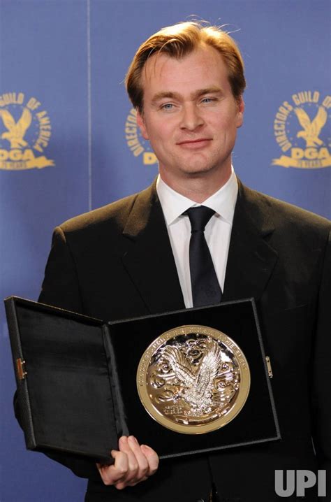 Photo: Director Christopher Nolan appears backstage at the DGA Awards ...