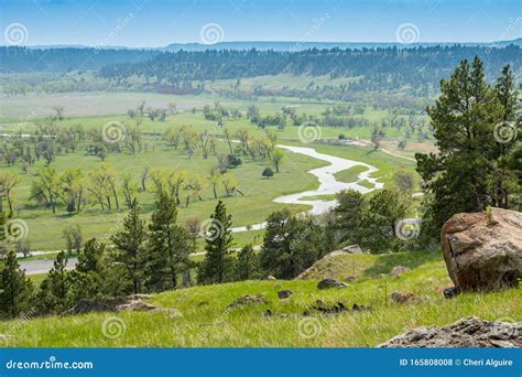 The Belle Fourche River in Devils Tower National Monument, Wyoming ...